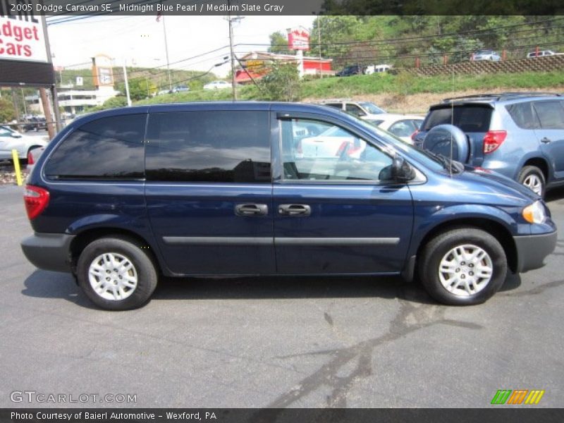 Midnight Blue Pearl / Medium Slate Gray 2005 Dodge Caravan SE
