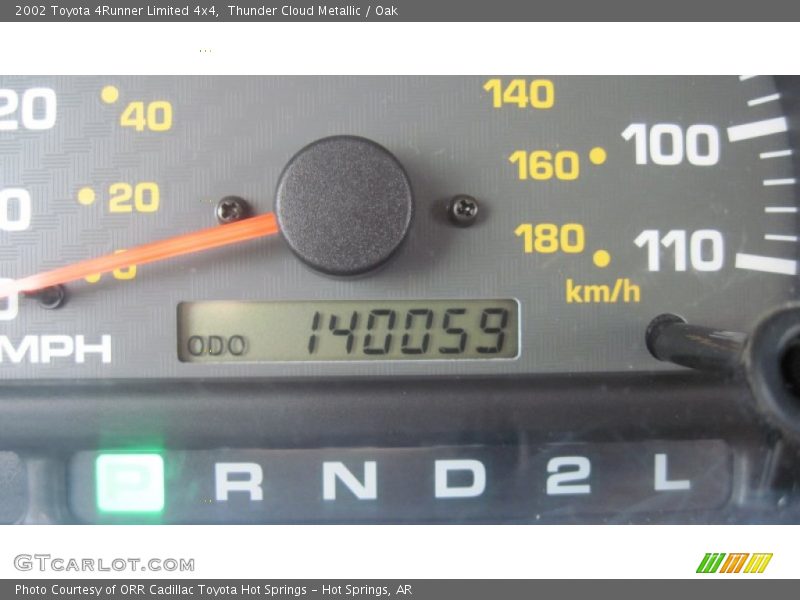 Thunder Cloud Metallic / Oak 2002 Toyota 4Runner Limited 4x4