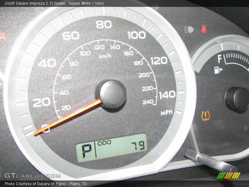 Aspen White / Ivory 2008 Subaru Impreza 2.5i Sedan