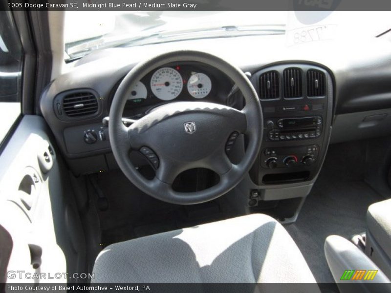 Midnight Blue Pearl / Medium Slate Gray 2005 Dodge Caravan SE