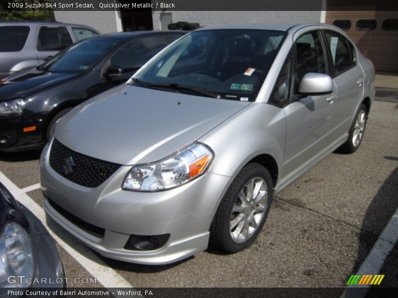 Quicksilver Metallic / Black 2009 Suzuki SX4 Sport Sedan