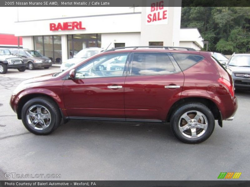Merlot Metallic / Cafe Latte 2005 Nissan Murano SE AWD
