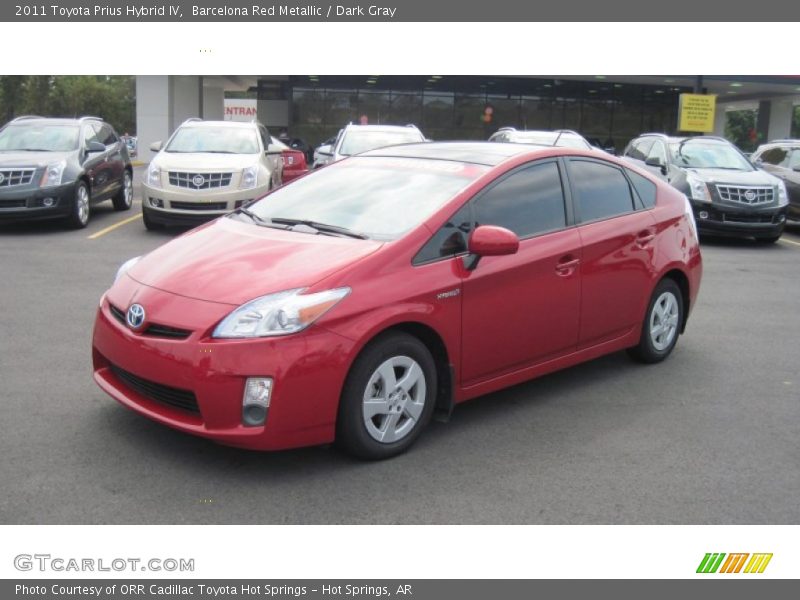 Barcelona Red Metallic / Dark Gray 2011 Toyota Prius Hybrid IV
