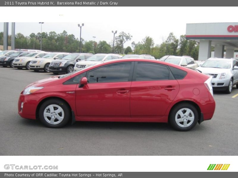 Barcelona Red Metallic / Dark Gray 2011 Toyota Prius Hybrid IV