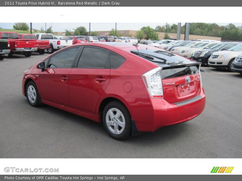 Barcelona Red Metallic / Dark Gray 2011 Toyota Prius Hybrid IV