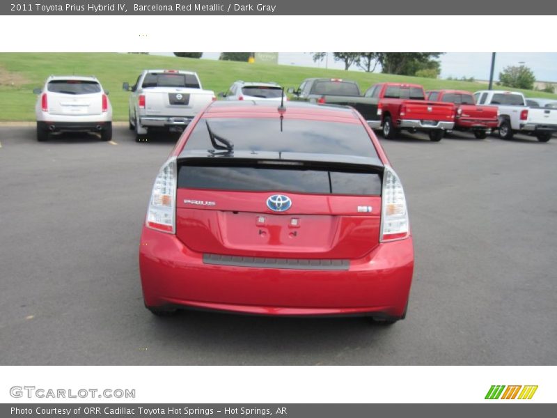 Barcelona Red Metallic / Dark Gray 2011 Toyota Prius Hybrid IV