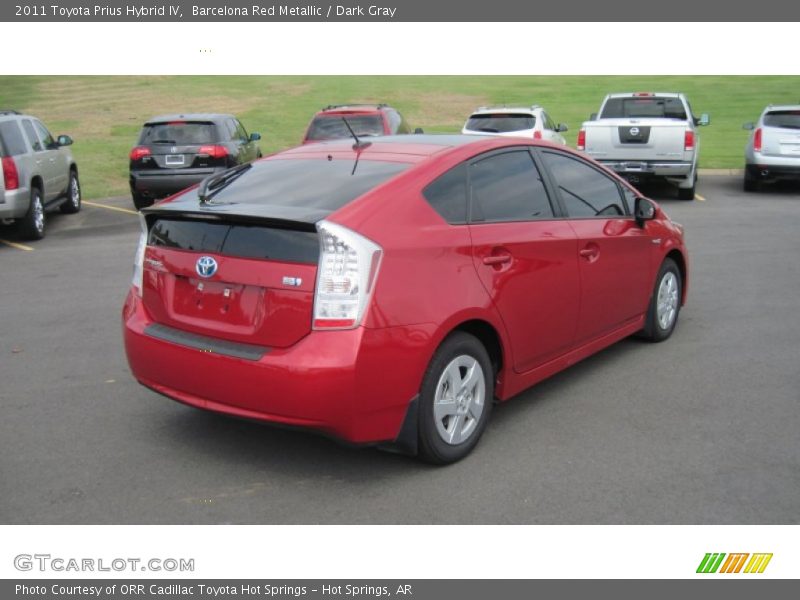 Barcelona Red Metallic / Dark Gray 2011 Toyota Prius Hybrid IV