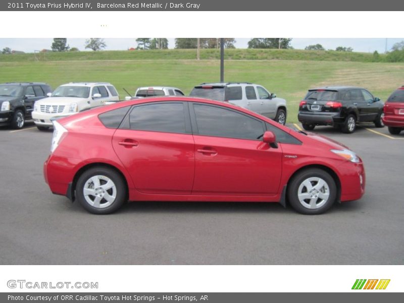 Barcelona Red Metallic / Dark Gray 2011 Toyota Prius Hybrid IV