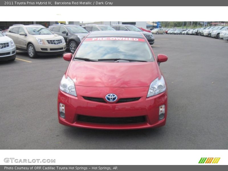 Barcelona Red Metallic / Dark Gray 2011 Toyota Prius Hybrid IV