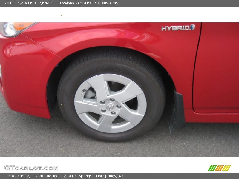 Barcelona Red Metallic / Dark Gray 2011 Toyota Prius Hybrid IV