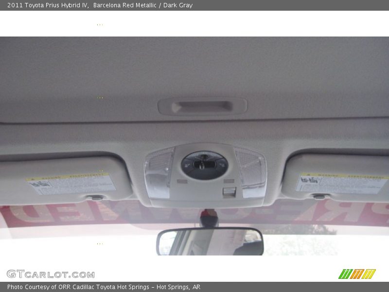 Barcelona Red Metallic / Dark Gray 2011 Toyota Prius Hybrid IV