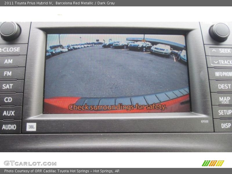 Barcelona Red Metallic / Dark Gray 2011 Toyota Prius Hybrid IV