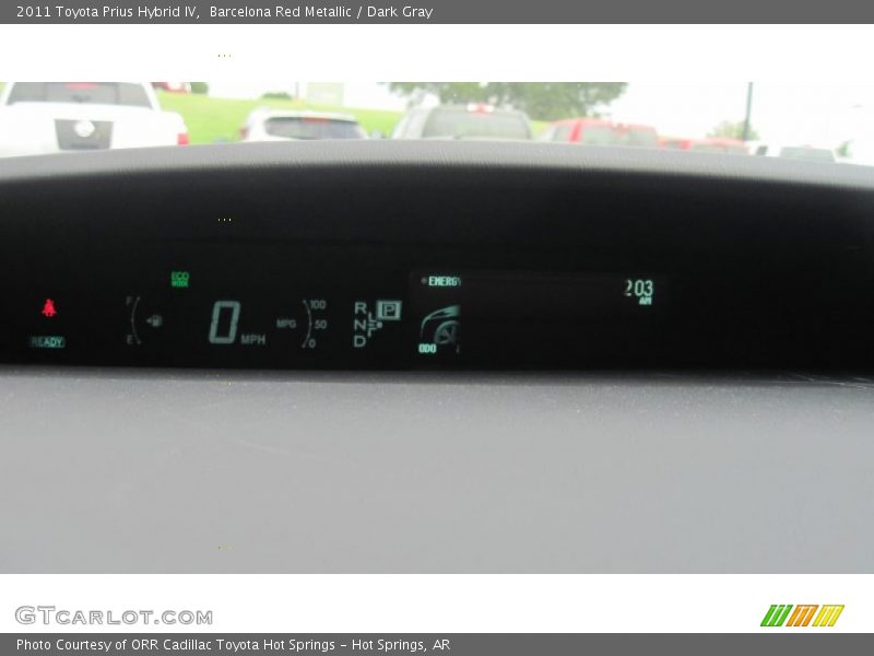 Barcelona Red Metallic / Dark Gray 2011 Toyota Prius Hybrid IV