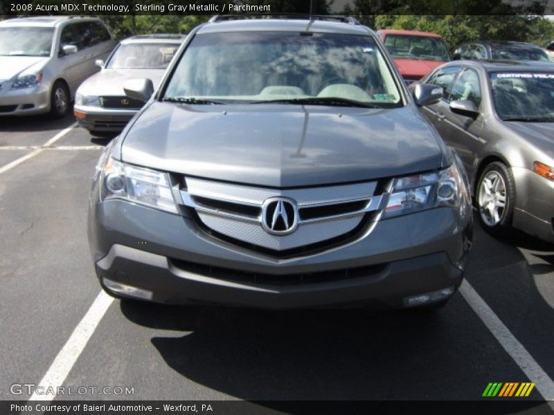 Sterling Gray Metallic / Parchment 2008 Acura MDX Technology