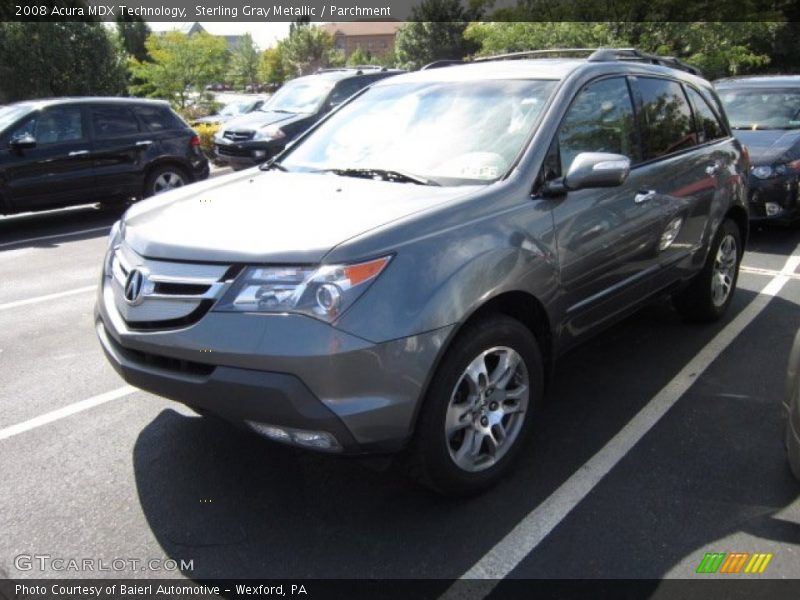 Sterling Gray Metallic / Parchment 2008 Acura MDX Technology