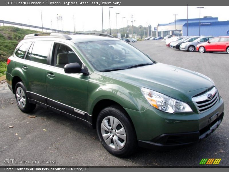 Cypress Green Pearl / Warm Ivory 2010 Subaru Outback 2.5i Wagon