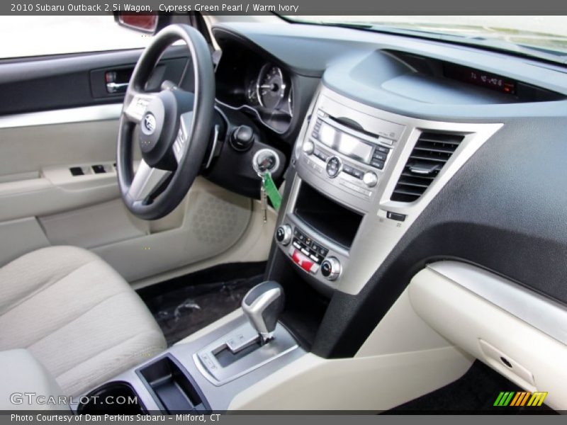 Dashboard of 2010 Outback 2.5i Wagon