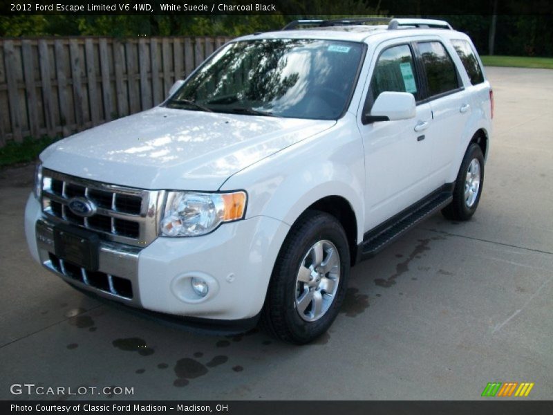 White Suede / Charcoal Black 2012 Ford Escape Limited V6 4WD