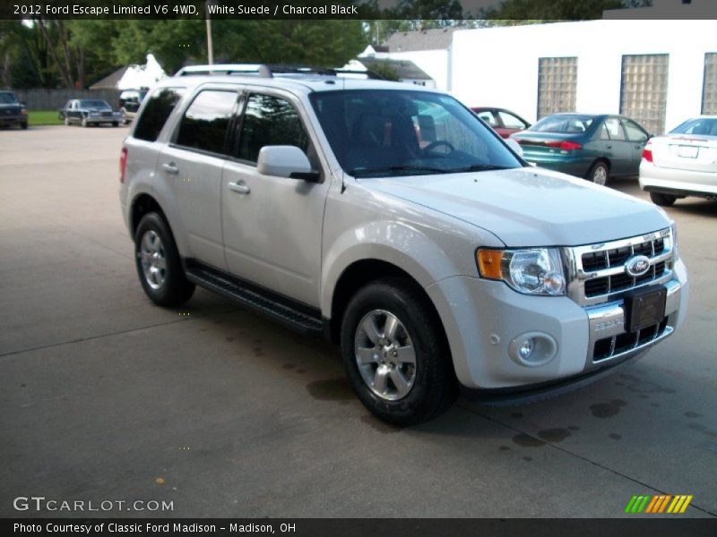 White Suede / Charcoal Black 2012 Ford Escape Limited V6 4WD