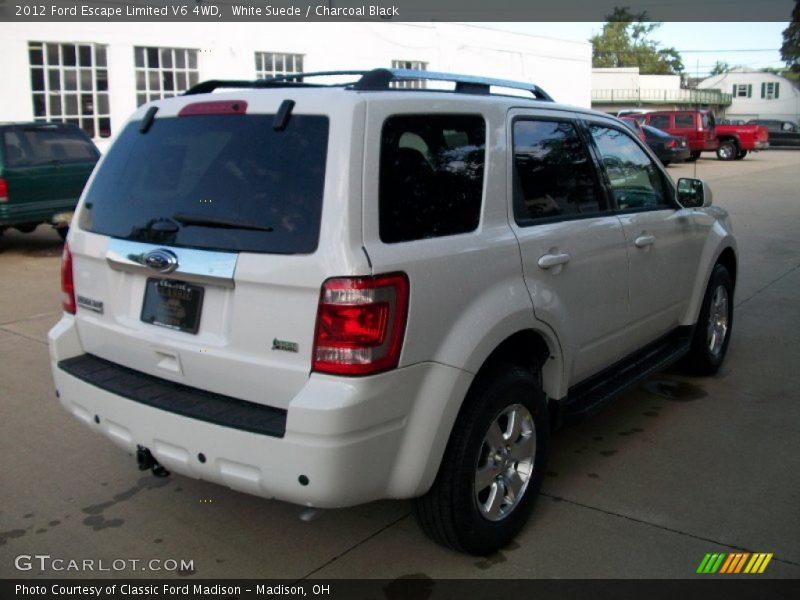 White Suede / Charcoal Black 2012 Ford Escape Limited V6 4WD