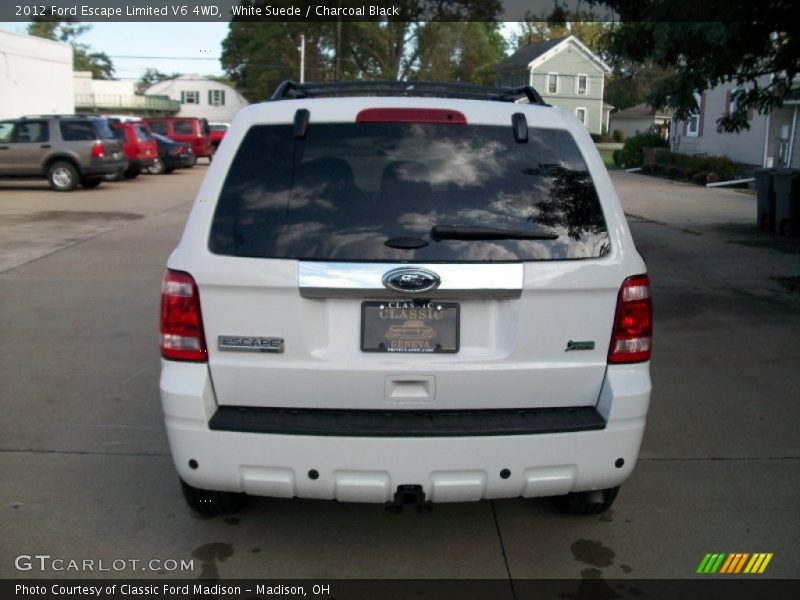 White Suede / Charcoal Black 2012 Ford Escape Limited V6 4WD