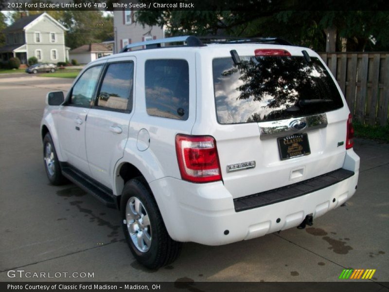 White Suede / Charcoal Black 2012 Ford Escape Limited V6 4WD
