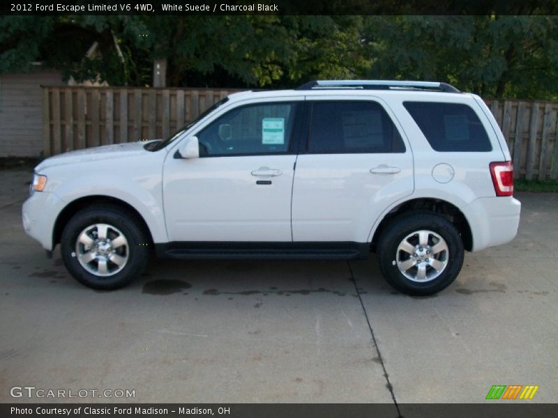 White Suede / Charcoal Black 2012 Ford Escape Limited V6 4WD