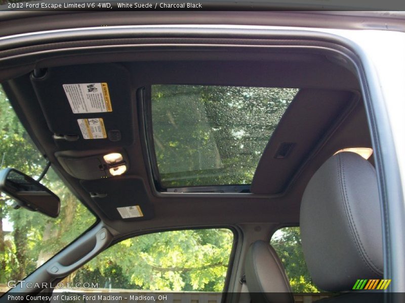 White Suede / Charcoal Black 2012 Ford Escape Limited V6 4WD