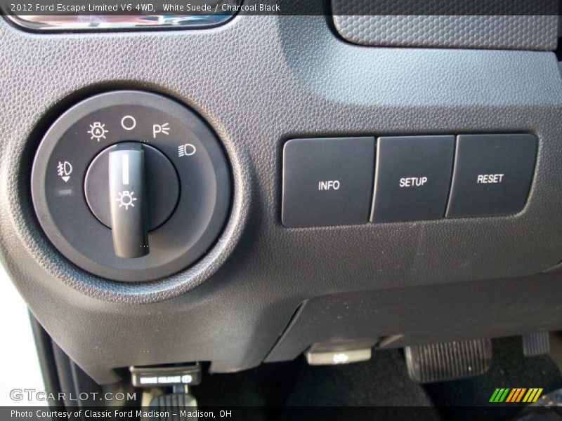 Controls of 2012 Escape Limited V6 4WD