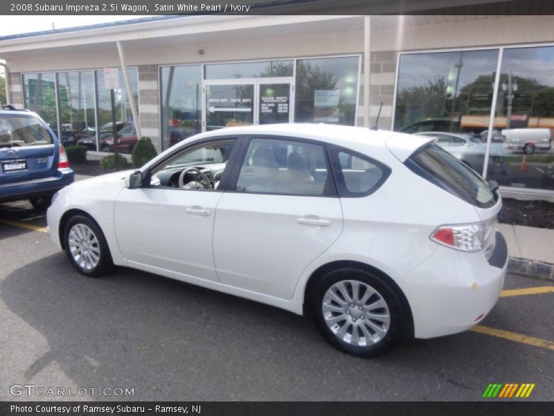 Satin White Pearl / Ivory 2008 Subaru Impreza 2.5i Wagon