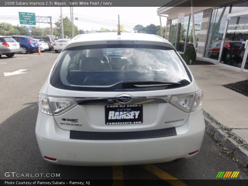 Satin White Pearl / Ivory 2008 Subaru Impreza 2.5i Wagon