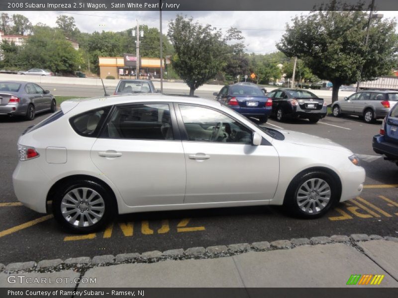 Satin White Pearl / Ivory 2008 Subaru Impreza 2.5i Wagon