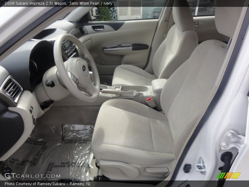 Satin White Pearl / Ivory 2008 Subaru Impreza 2.5i Wagon