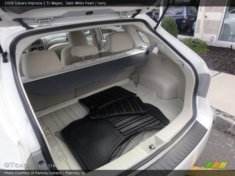 Satin White Pearl / Ivory 2008 Subaru Impreza 2.5i Wagon