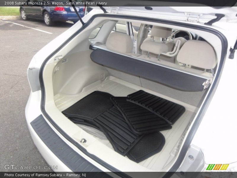 Satin White Pearl / Ivory 2008 Subaru Impreza 2.5i Wagon