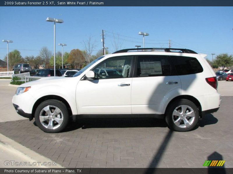 Satin White Pearl / Platinum 2009 Subaru Forester 2.5 XT