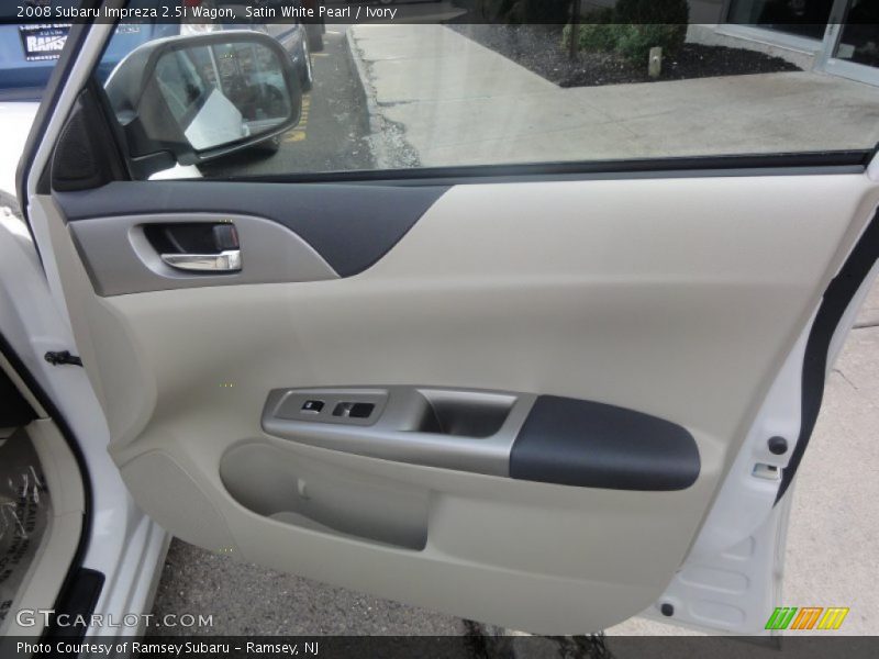 Satin White Pearl / Ivory 2008 Subaru Impreza 2.5i Wagon