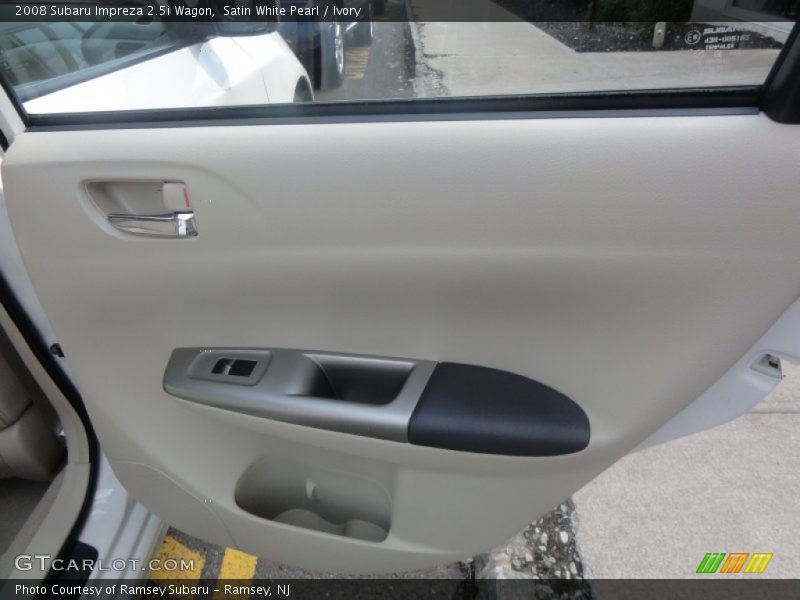 Satin White Pearl / Ivory 2008 Subaru Impreza 2.5i Wagon