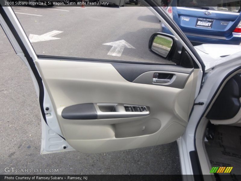 Satin White Pearl / Ivory 2008 Subaru Impreza 2.5i Wagon