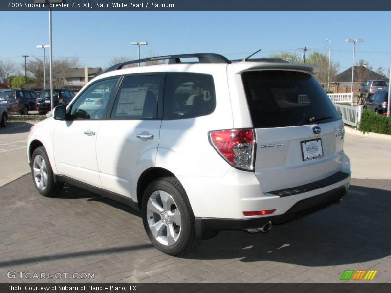 Satin White Pearl / Platinum 2009 Subaru Forester 2.5 XT