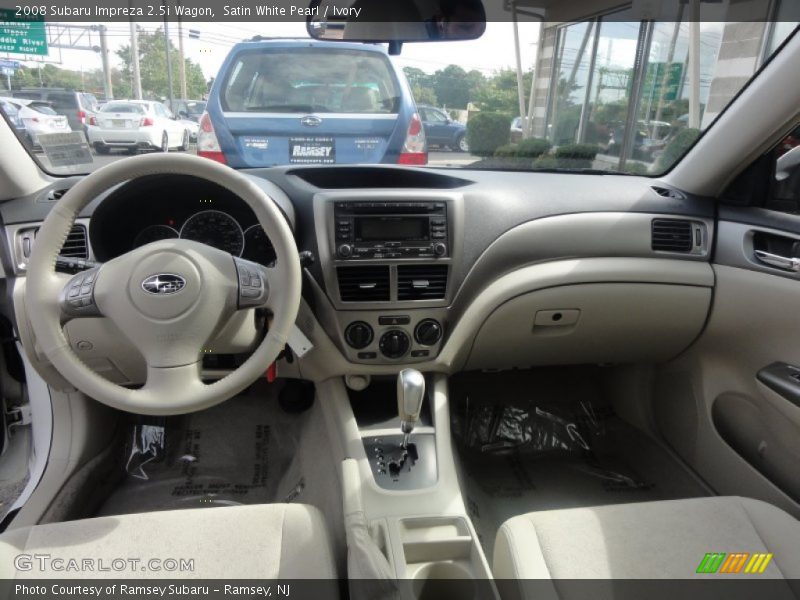 Satin White Pearl / Ivory 2008 Subaru Impreza 2.5i Wagon