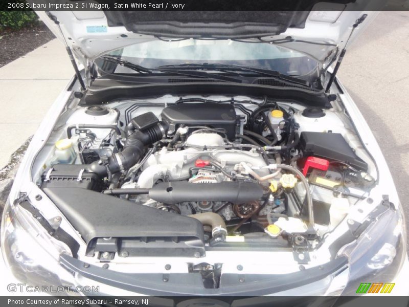 Satin White Pearl / Ivory 2008 Subaru Impreza 2.5i Wagon