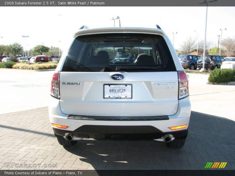 Satin White Pearl / Platinum 2009 Subaru Forester 2.5 XT