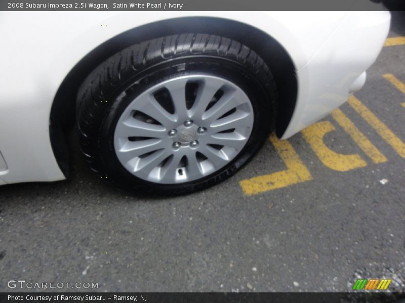 Satin White Pearl / Ivory 2008 Subaru Impreza 2.5i Wagon