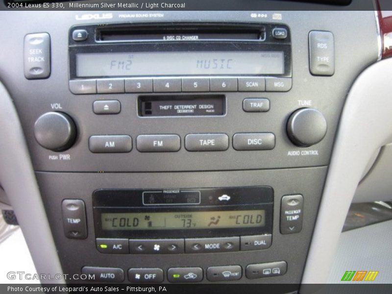 Millennium Silver Metallic / Light Charcoal 2004 Lexus ES 330