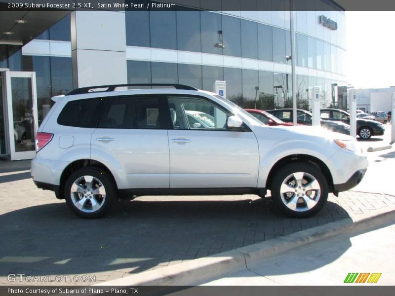 Satin White Pearl / Platinum 2009 Subaru Forester 2.5 XT