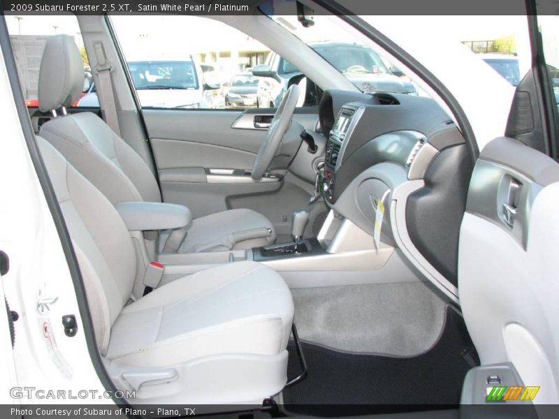 Satin White Pearl / Platinum 2009 Subaru Forester 2.5 XT
