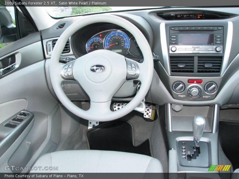 Satin White Pearl / Platinum 2009 Subaru Forester 2.5 XT