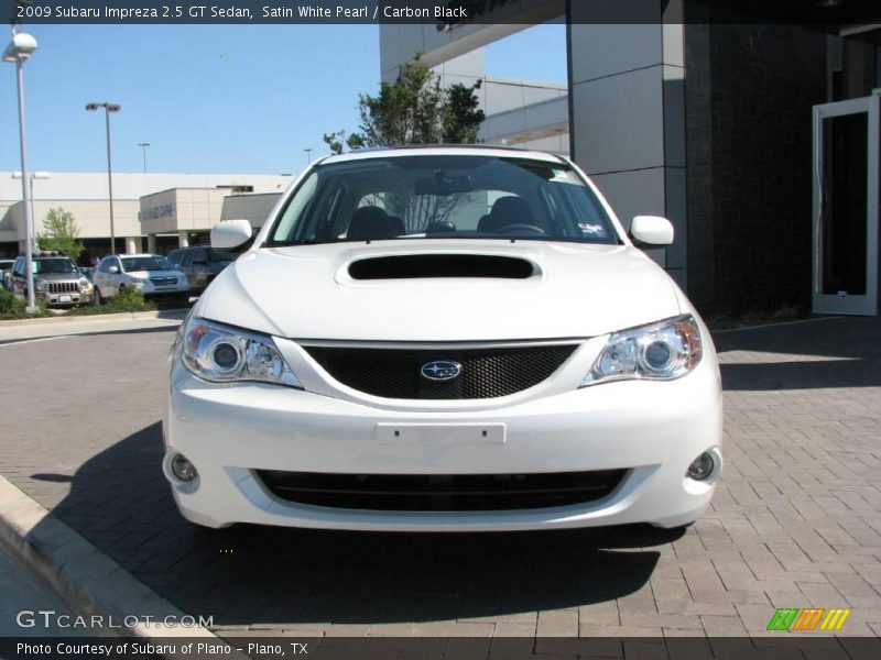 Satin White Pearl / Carbon Black 2009 Subaru Impreza 2.5 GT Sedan