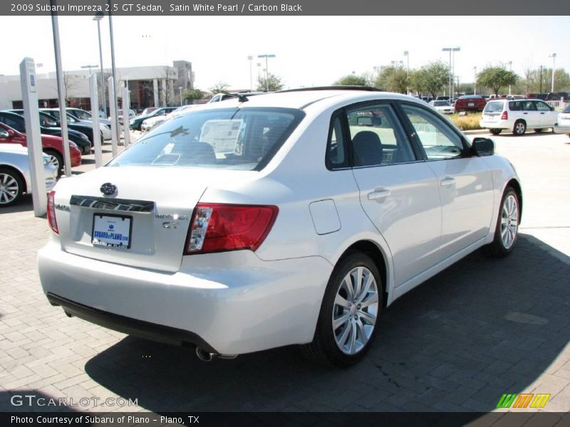 Satin White Pearl / Carbon Black 2009 Subaru Impreza 2.5 GT Sedan